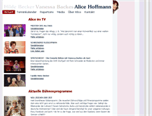 Tablet Screenshot of alicehoffmann.de